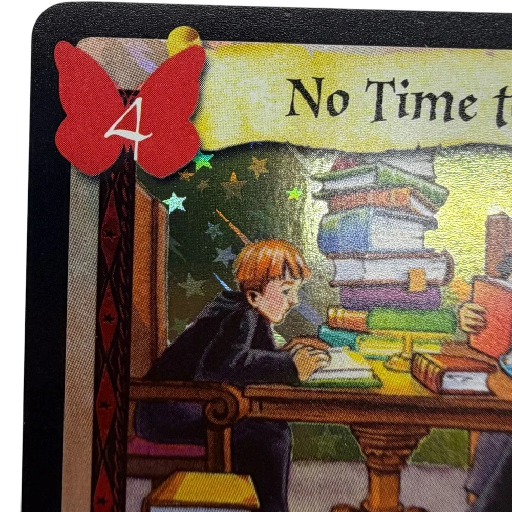 Harry Potter TCG No Time to Play 17/80 Rare Holofoil Spell Card 2001 Vintage